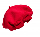 Wool-Beret with bow