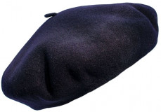 Beret for men with leather