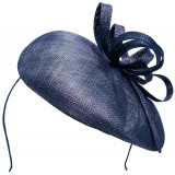 Sinamay-Fascinator with bow application 