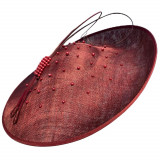 Sinamay Saucer mit Perlengarnitur