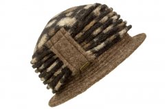 Lana-Cotta-Punti - accordion hat with drawstring