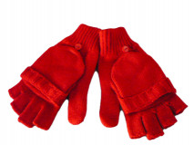 Glove without finger with mitten