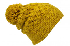 Woll- Alpaka- Pudelmütze