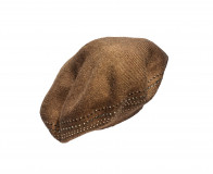 Nylon-Wool-Beret with Strass 