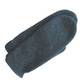 Women-new wool-glove with leather decoration
