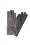 Woll-Nylon Handschuhe mit Schleifen, Touchscreen geeignet