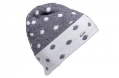 Cashmere wool Punti cap with flap