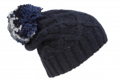 alpaca-wool - short-slouch with pompom