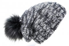 Morelli - Slouch with fur pompom and fleece